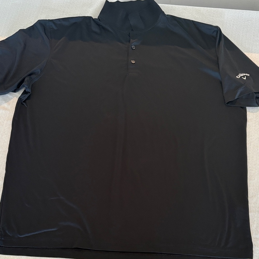 Callaway Black Short-Sleeve Performance Polo